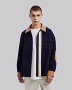 Contrast Panel Wool Overshirt image 1