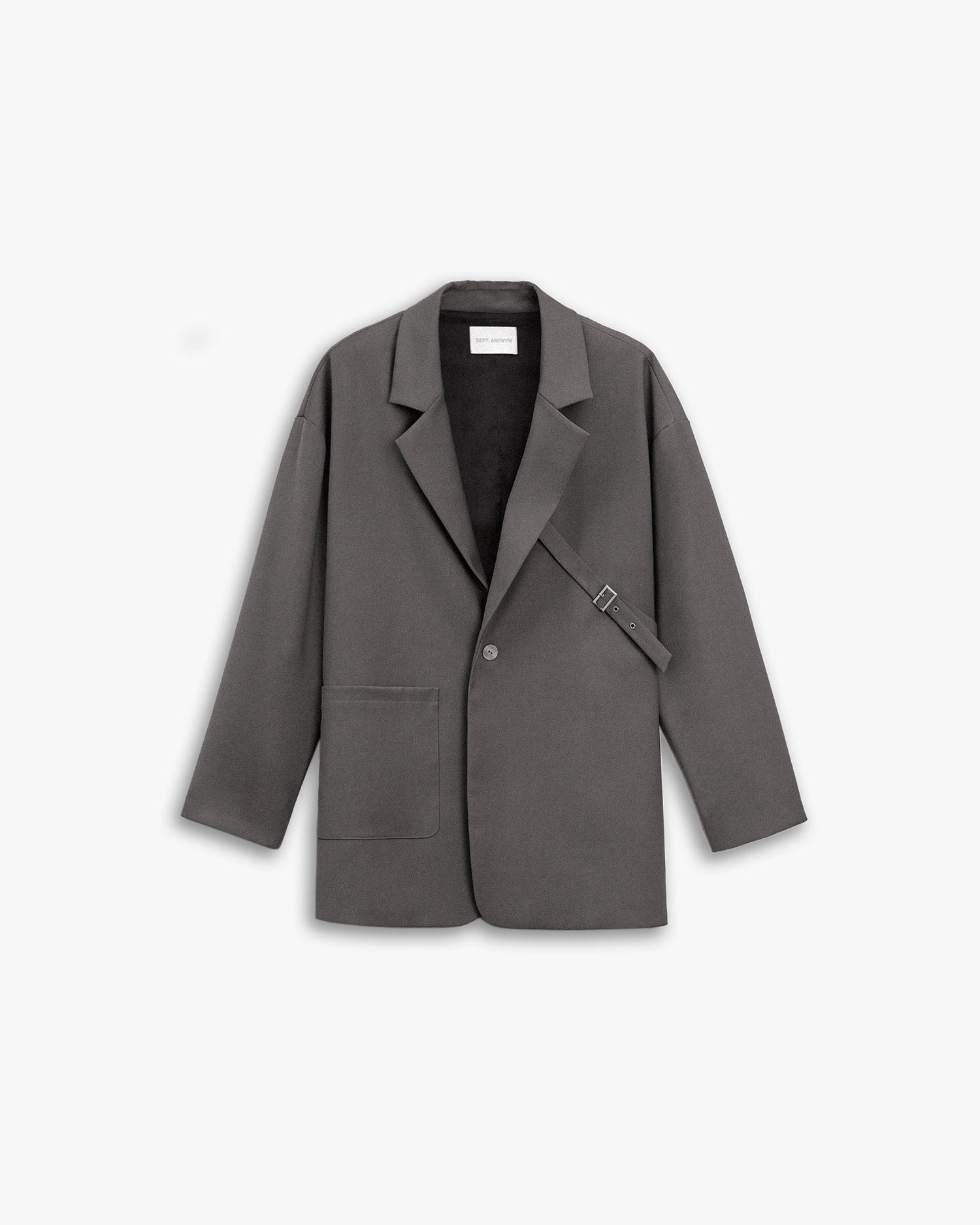 1 × Side Strap Blazer - Grey, L image