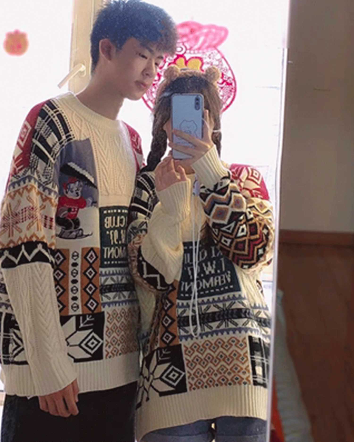 Vintage Cable-Knitted Crew Jumper image 1
