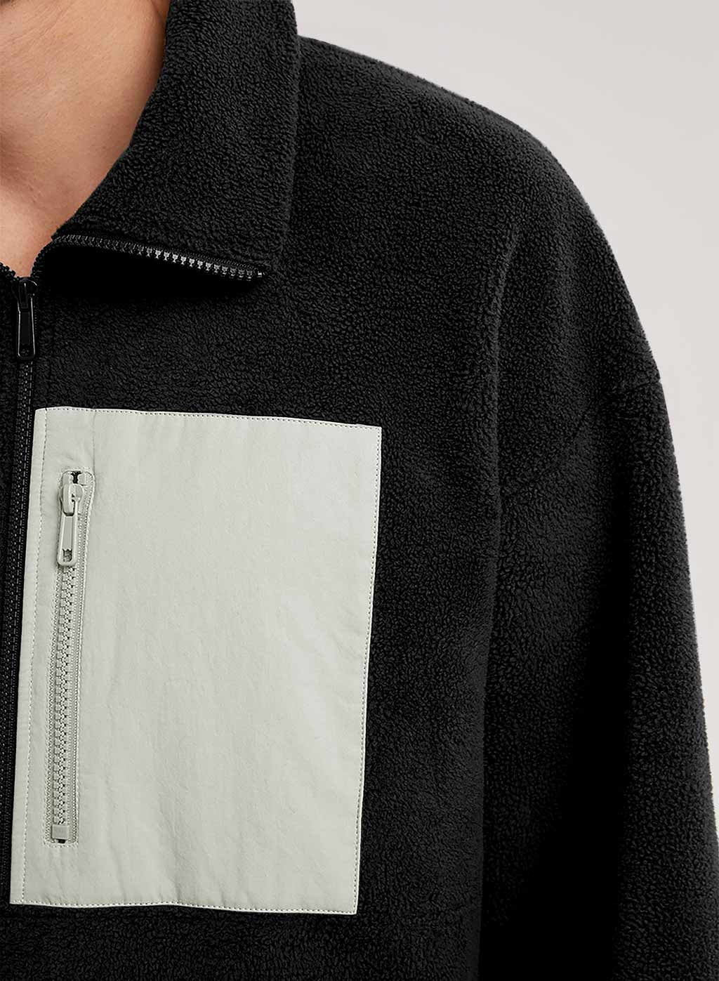 Half-Zip Patch Fleece Sweatshirt image 3