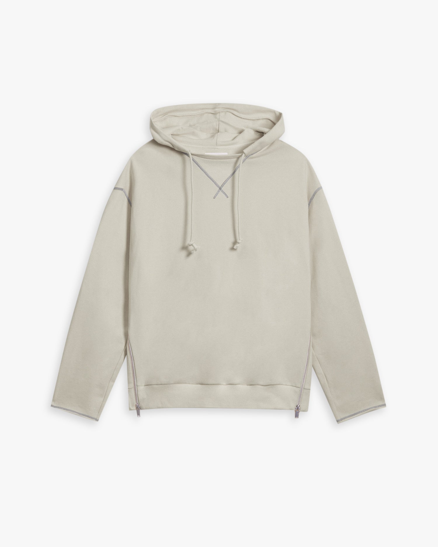 Exposed-Seams Hoodie - Lemon Grass, L image