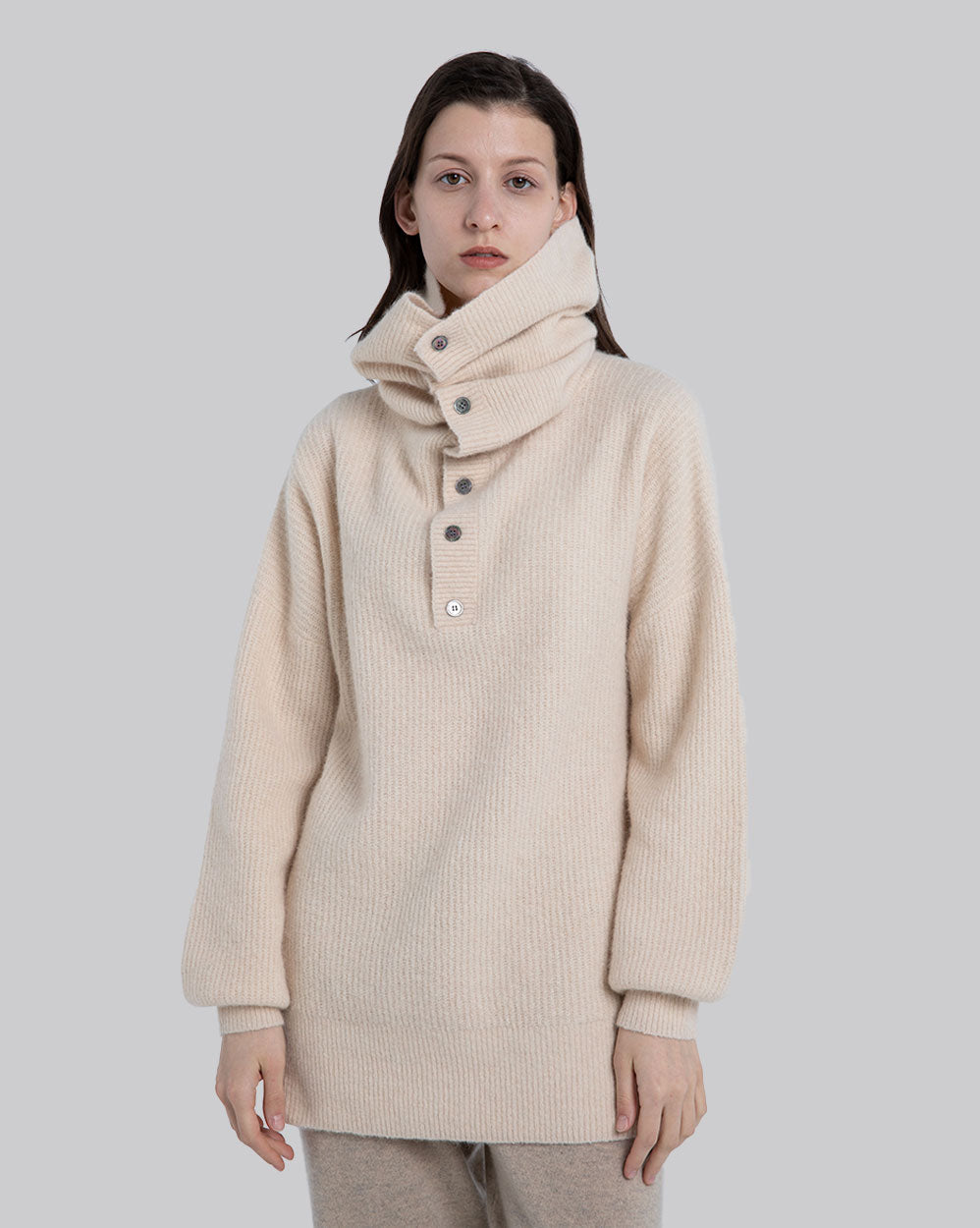 Wool Buttoned Pullover image 3