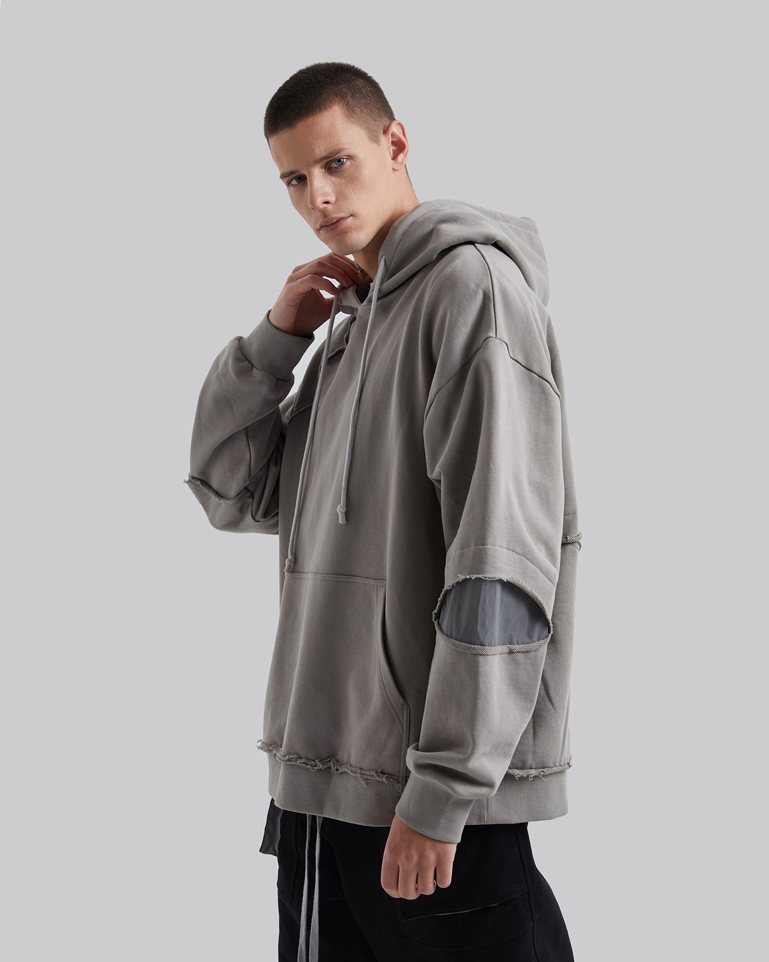 Reflective Back Cutout Hoodie image 3