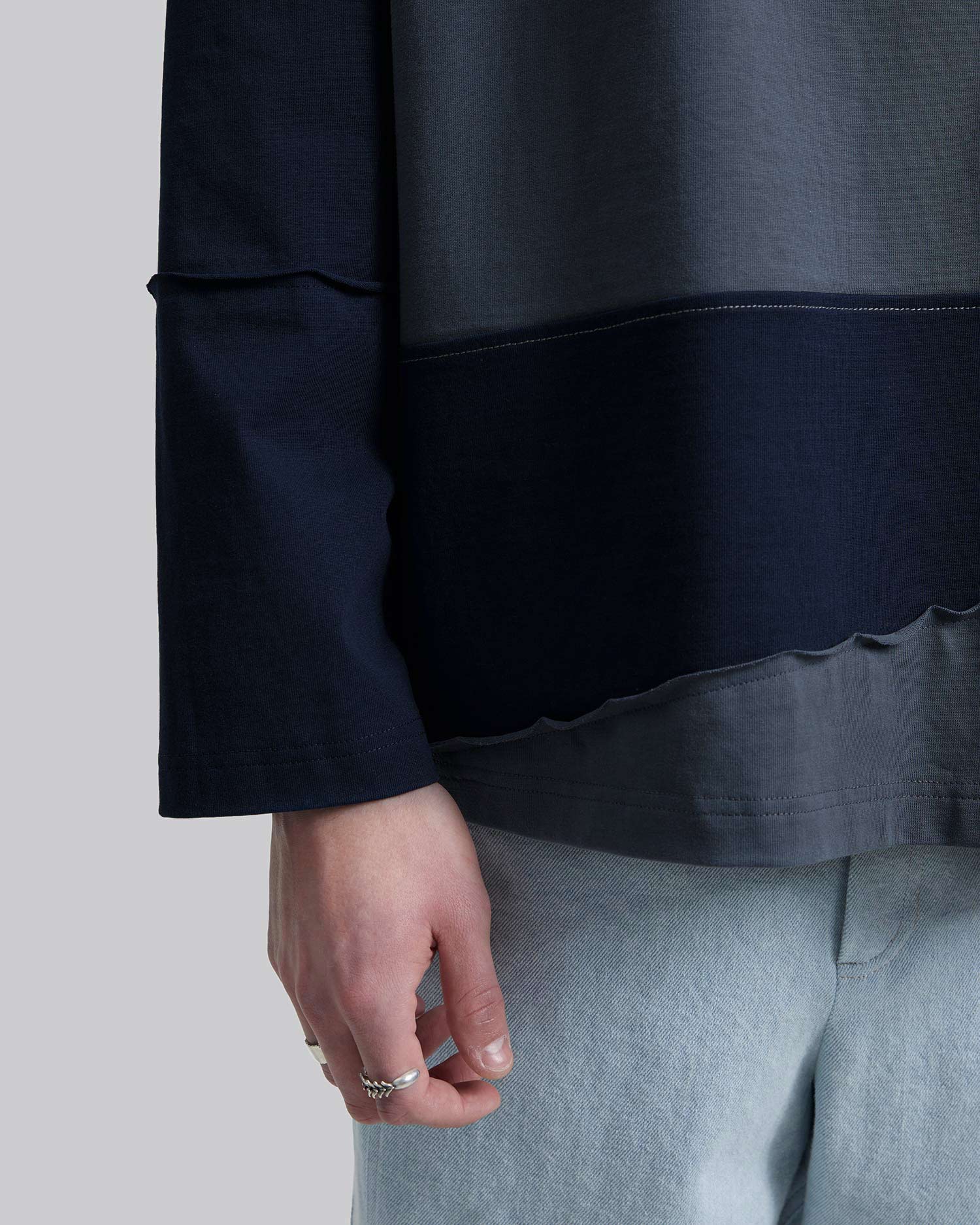 Color Block Paneled Sweatshirt image 5