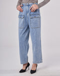 Regular Tapered Jeans - Dusty blue, XS image