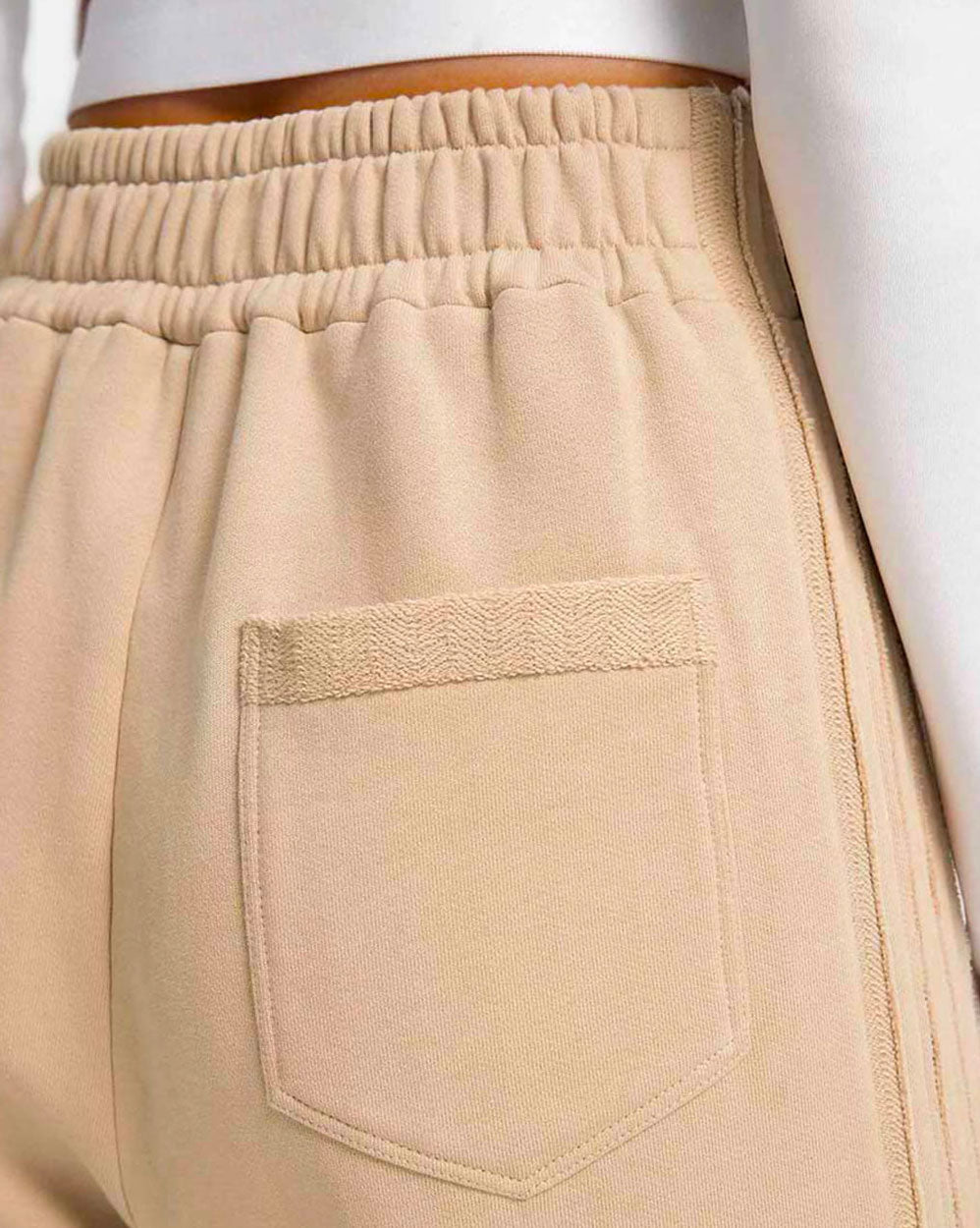 Side Strap Basic Sweatpants image 5