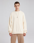 Wool-Cashmere Smooth Pull-Over - White, XL image