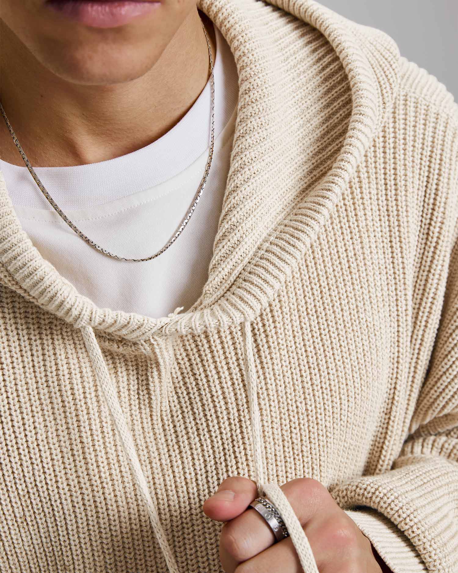 Knitted Hooded Sweater image 4