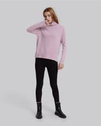Pure Cashmere Long Sweater - Ash Rose, XS image