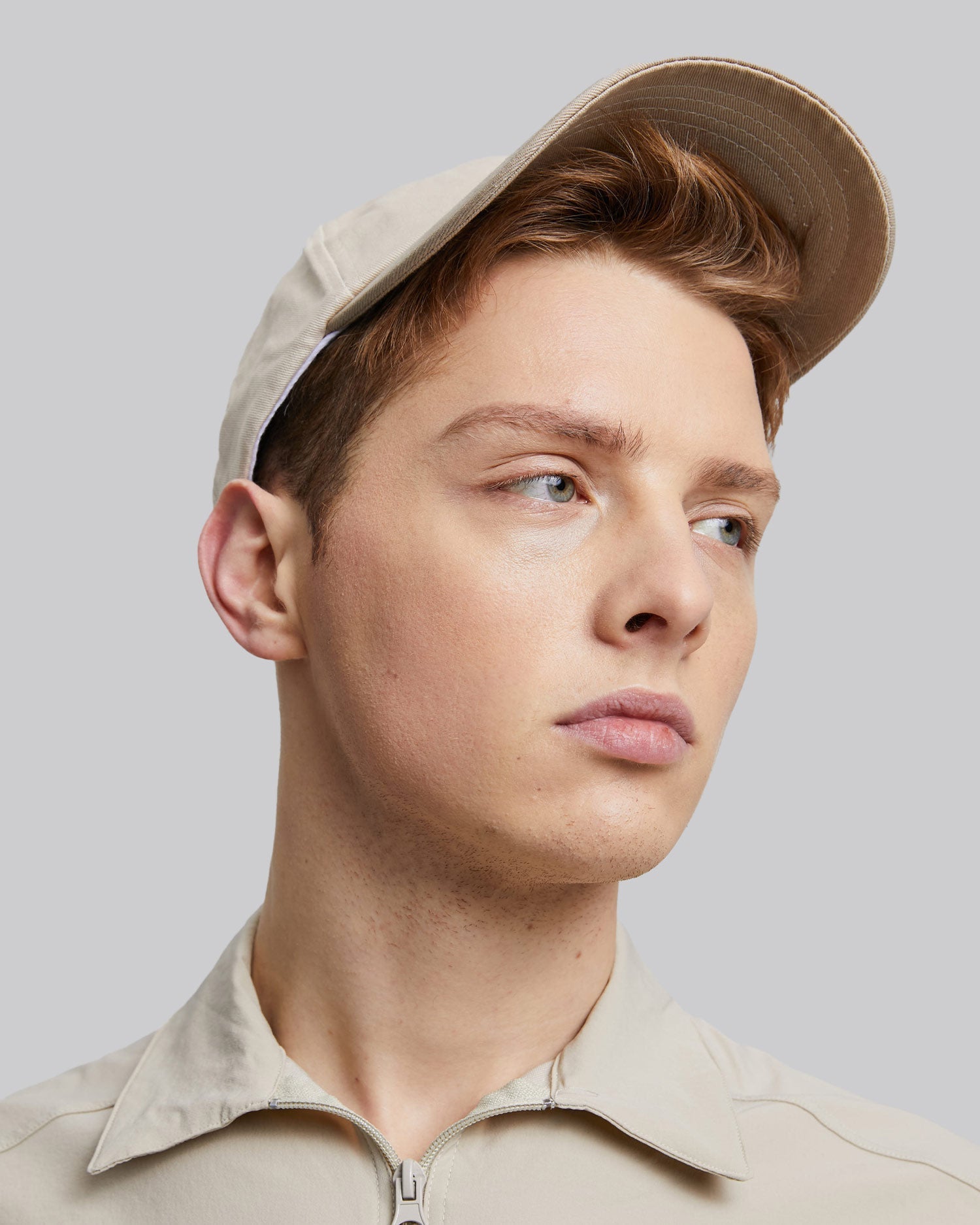 Two-Tone Baseball Cap - Beige, OS image