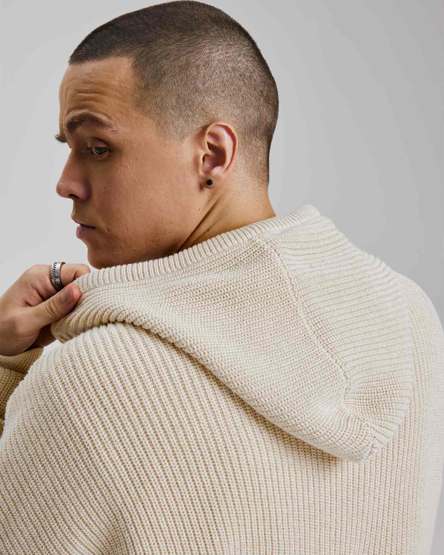 1 × Knitted Hooded Sweater image 4