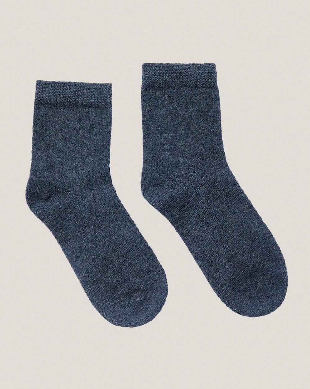 Cashmere Knitted Socks - Charcoal, OS image