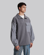 Paneled Fleece Sweatshirt image 1