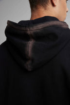 Black Hoodie With Dyed Patterns image 5