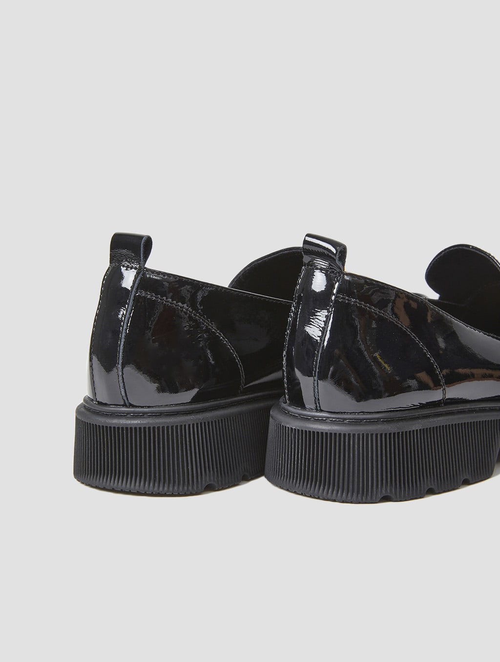Croc-Effect Leather Platform Loafers image 3