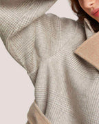Patchwork-Detail Two-Tone Reversible Wool Coat image 6