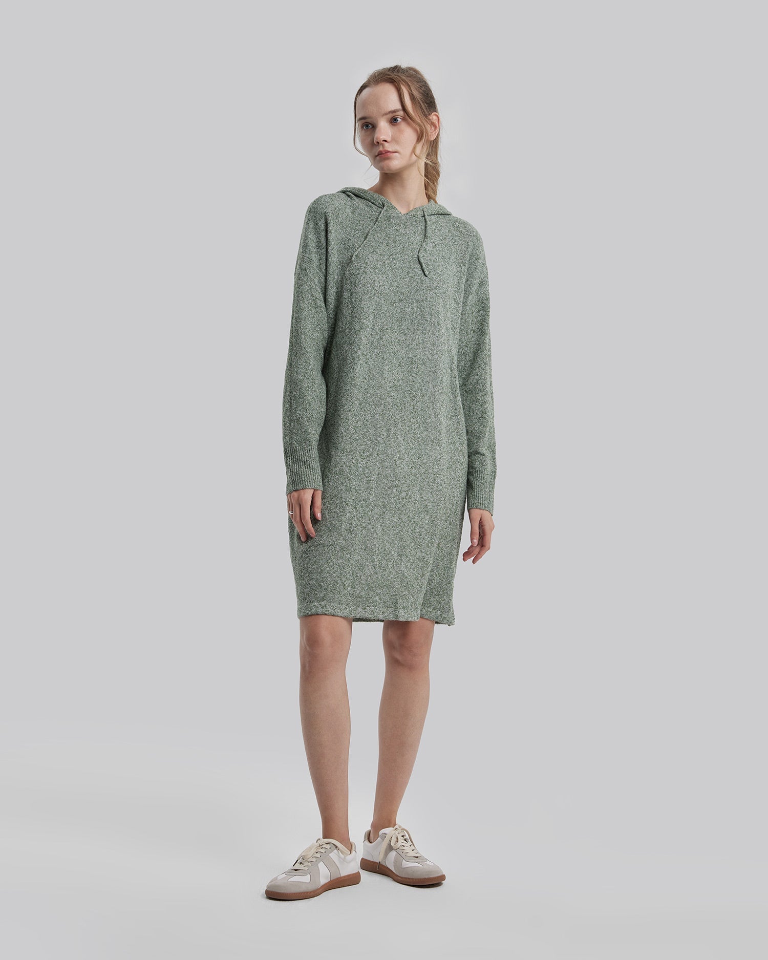 Hooded Dress - Sage Green, L image