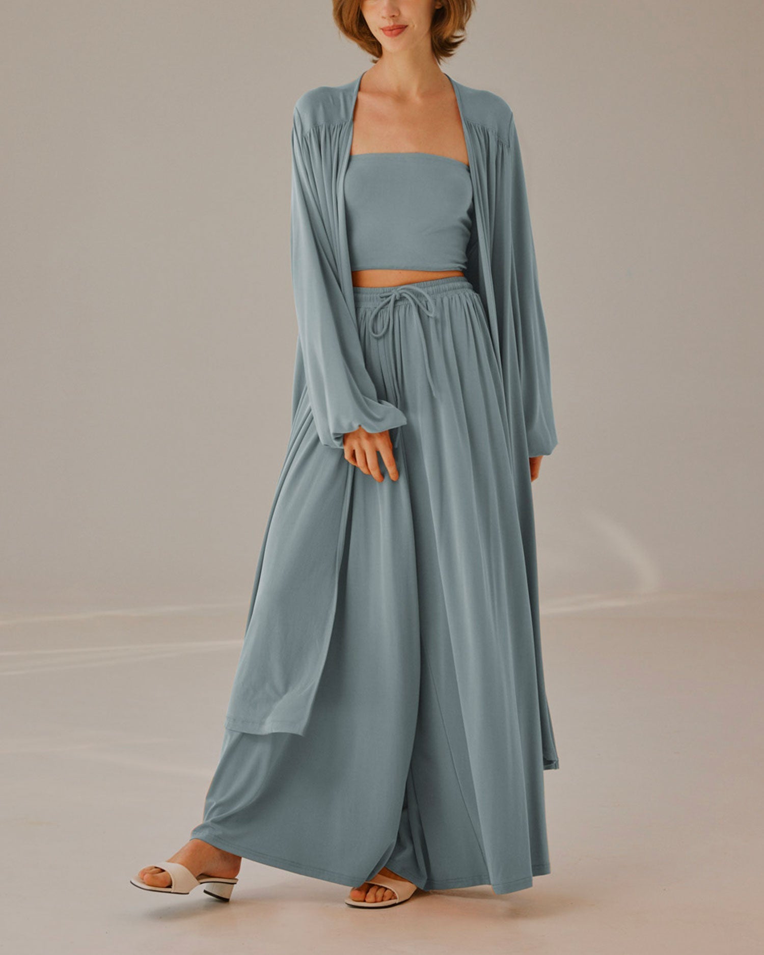 Maxi Pleated Cardigan - Spindle, XL image