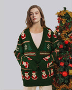 Christmas Cardigan - Green, S image