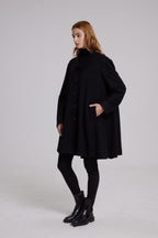 Cape-Shape Cashmere Coat image 3