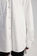 Quilted Shirt in White image 5
