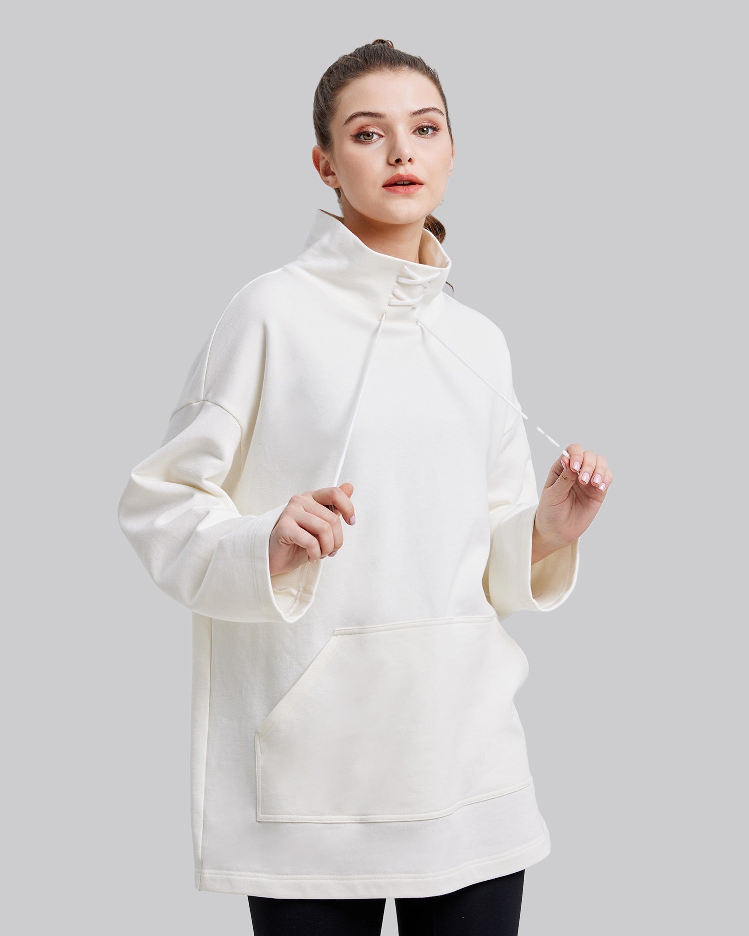 Relaxed High Neck Sweatshirt image 1