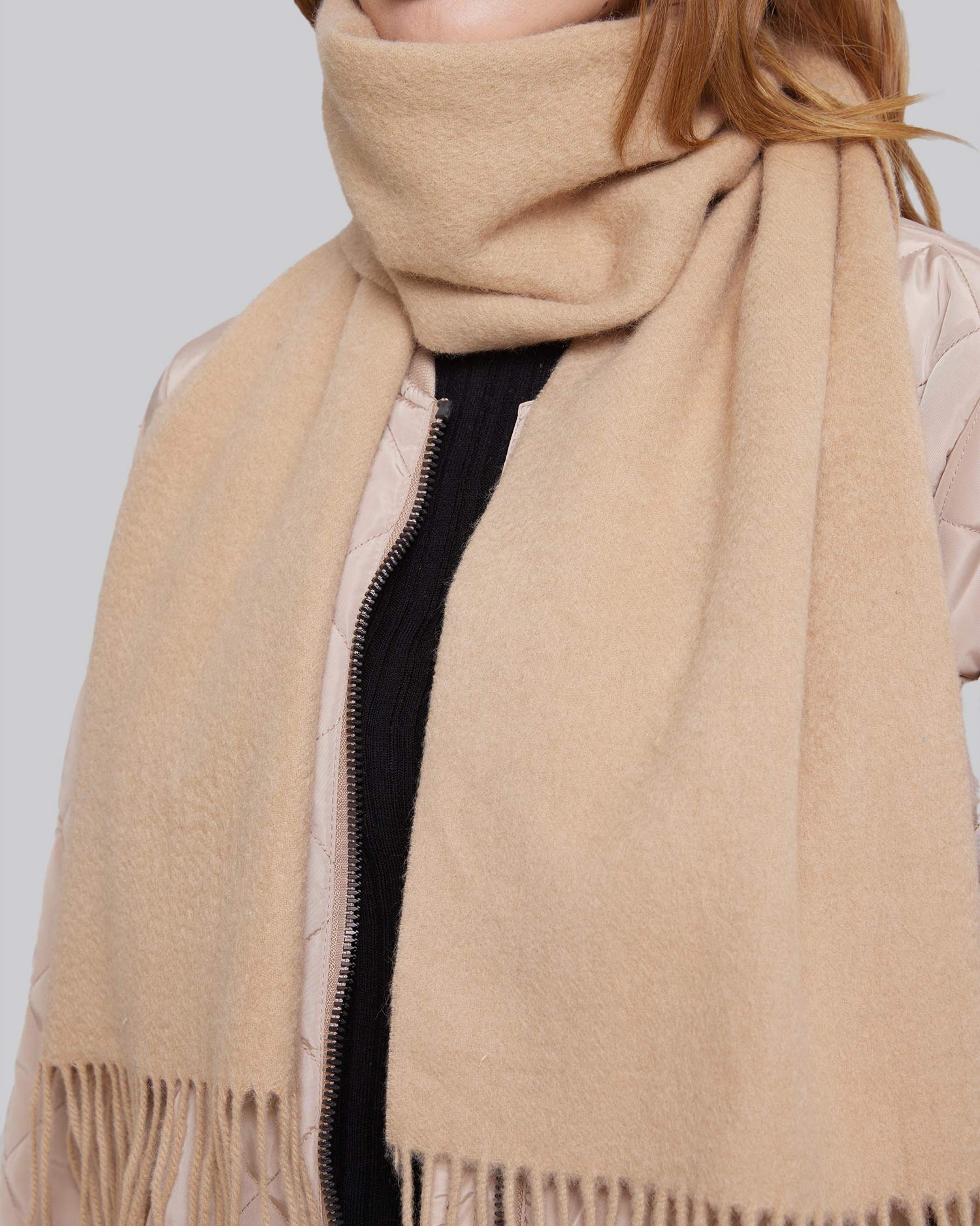 Pure Cashmere Plain Scarf image 1