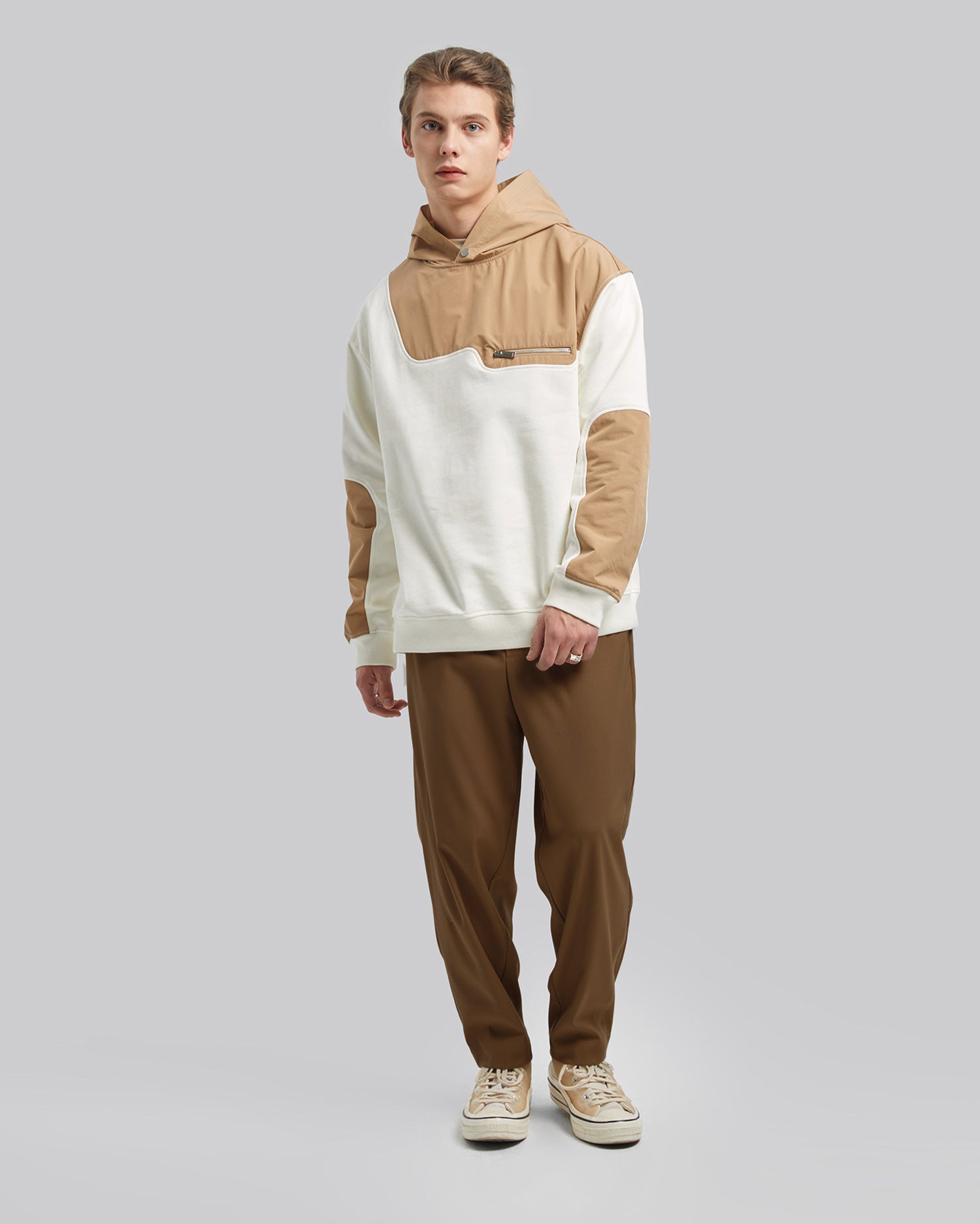 Relaxed-Fit Casual Pants - Brown, S image