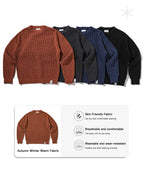 Waffle Crewneck Knit Jumper image 4