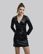 Faux-Leather Jacket-Dress image 2