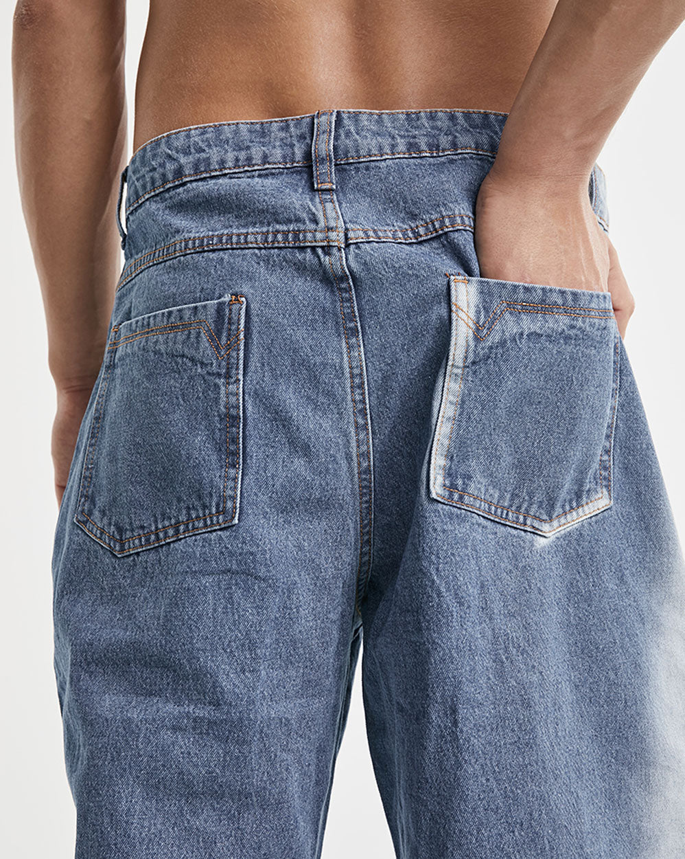 Stylish Bleached Ripped Jeans image 5