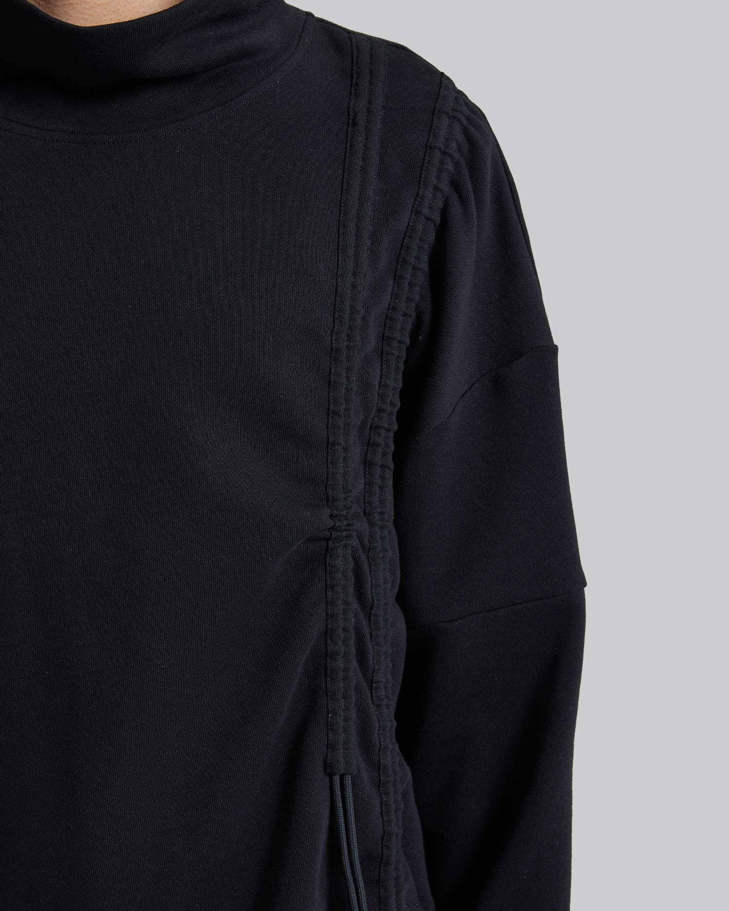 Cinched Side High-Neck Sweatshirt image 4