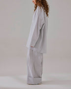 Draped Cotton Striped Set image 2