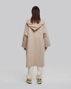 Detachable-Hood Wool Long Coat image 2
