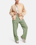 Side Strap Basic Sweatpants - Light Green, L image