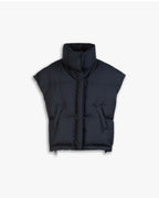 Black Down Puffer Vest image 0