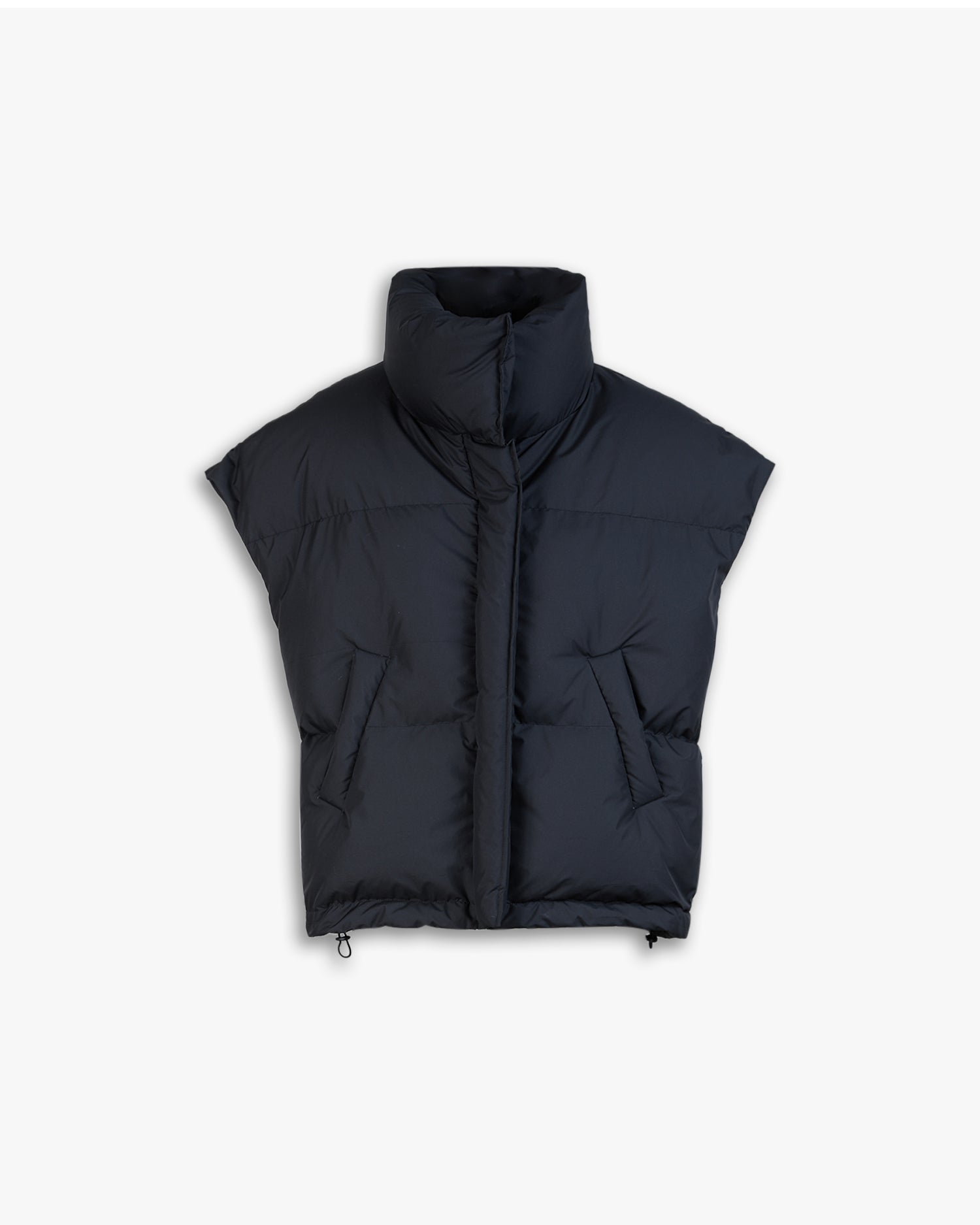 Black Down Puffer Vest image 0