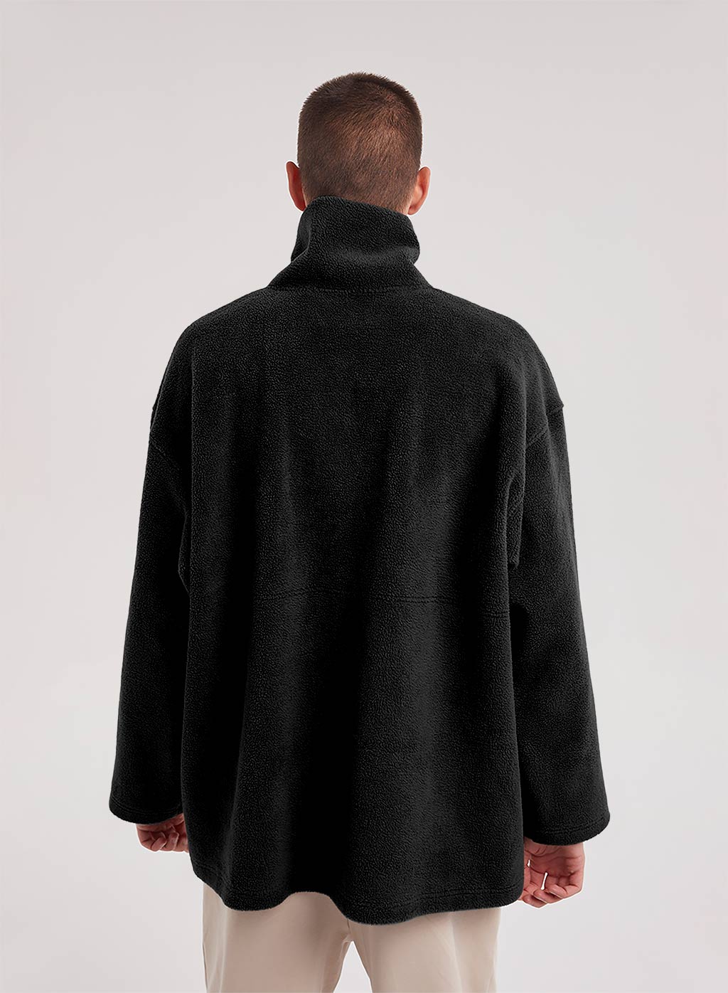 Half-Zip Patch Fleece Sweatshirt image 2
