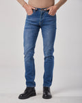 Men's Slim-fit Stretch Jeans - Blue, XS image