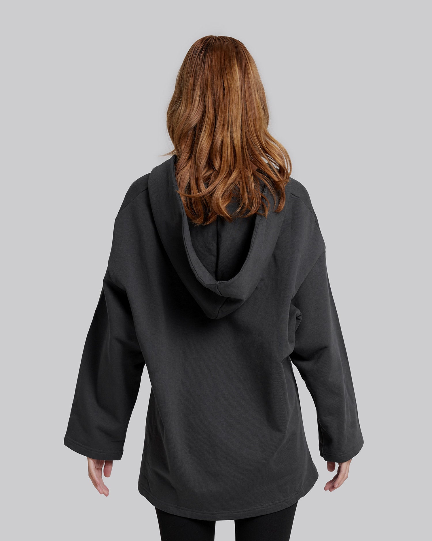 Cotton V-Neck Wide-Sleeve Hoodie image 4