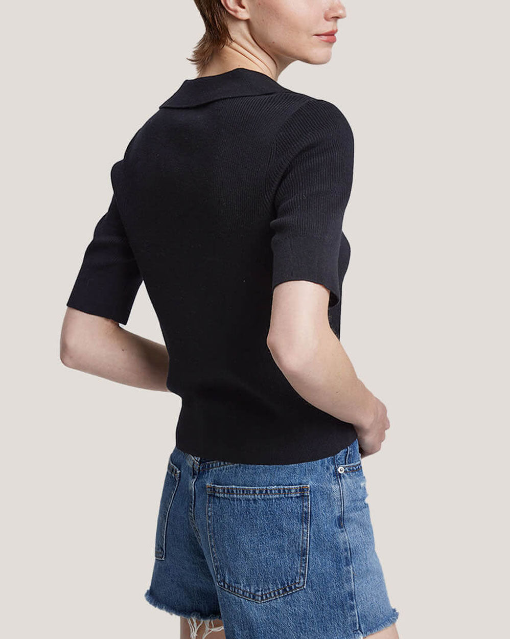 Pure Wool Scoop Neck Short Sleeve Top image 4