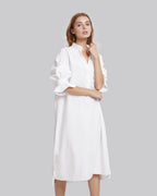 Cotton V-Neck Long Shirt image 2