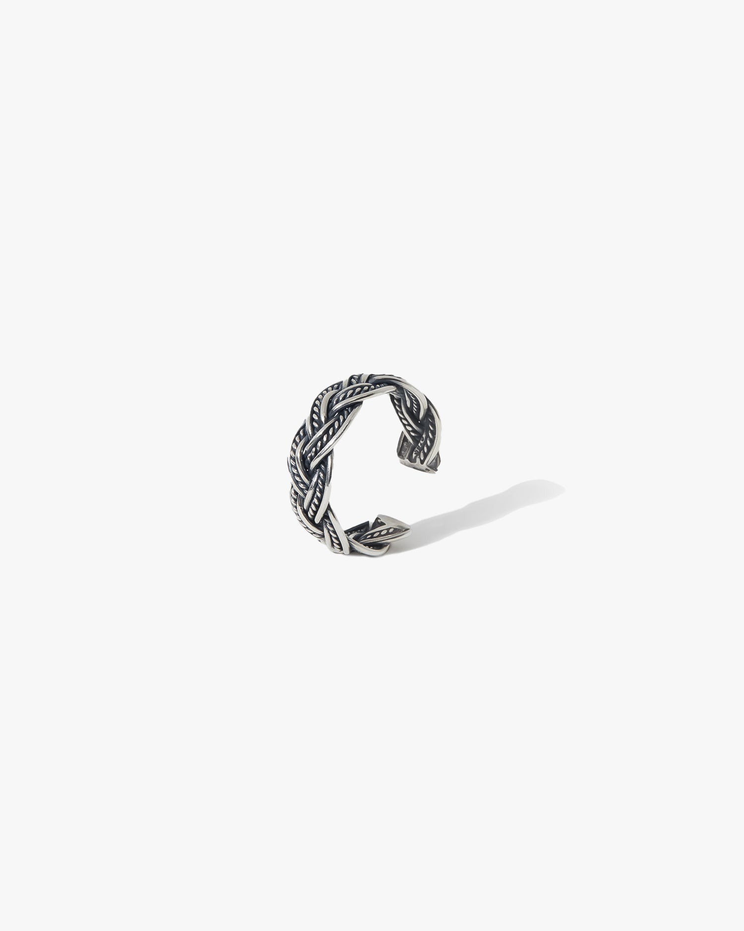 Silver Fine Details Braided-Ring image 2