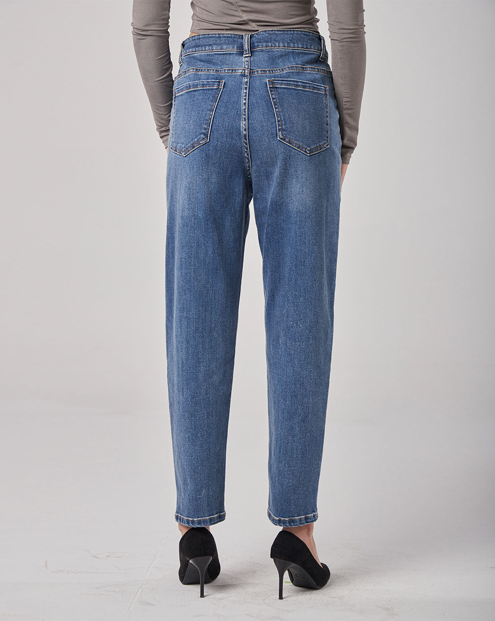 High-Rise Straight Jeans image 3