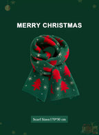 Soft &amp; Warm knitted Christmas scarf - Turquoise, OS image