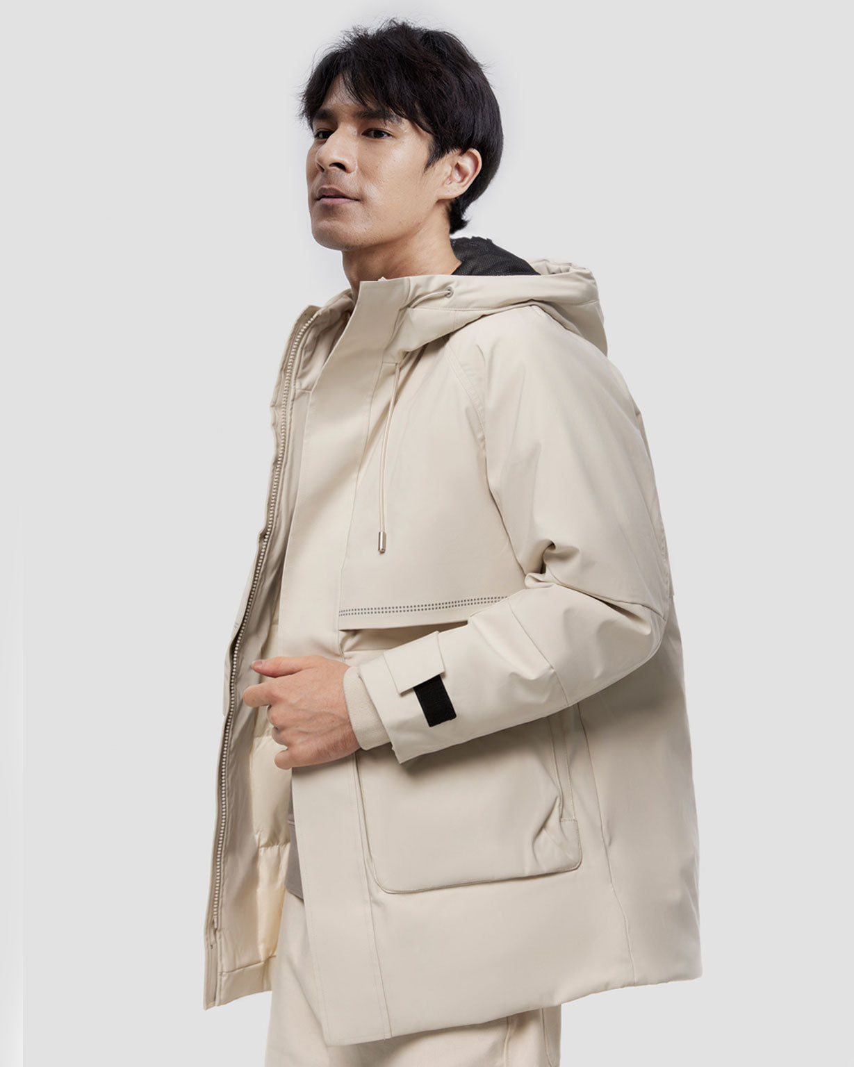 Big Pocket Velcro Puffer Jacket image 2