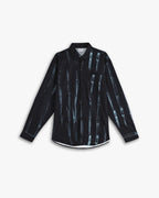 Irregular Striped Print Long-Sleeve Shirt image 0