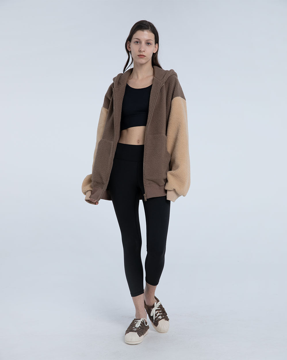 Hooded Terry Contrast Jacket image 3