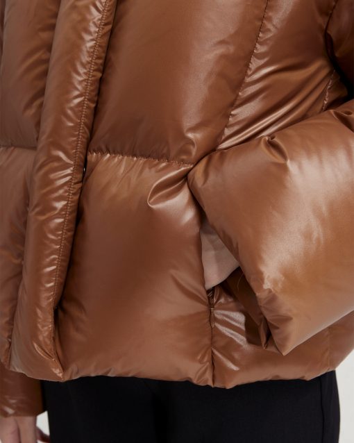 Duck Down Cropped Puffer Jacket image 4