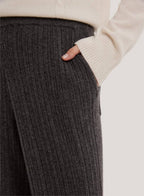 Wool-Cashmere Wide-Leg Trousers image 4